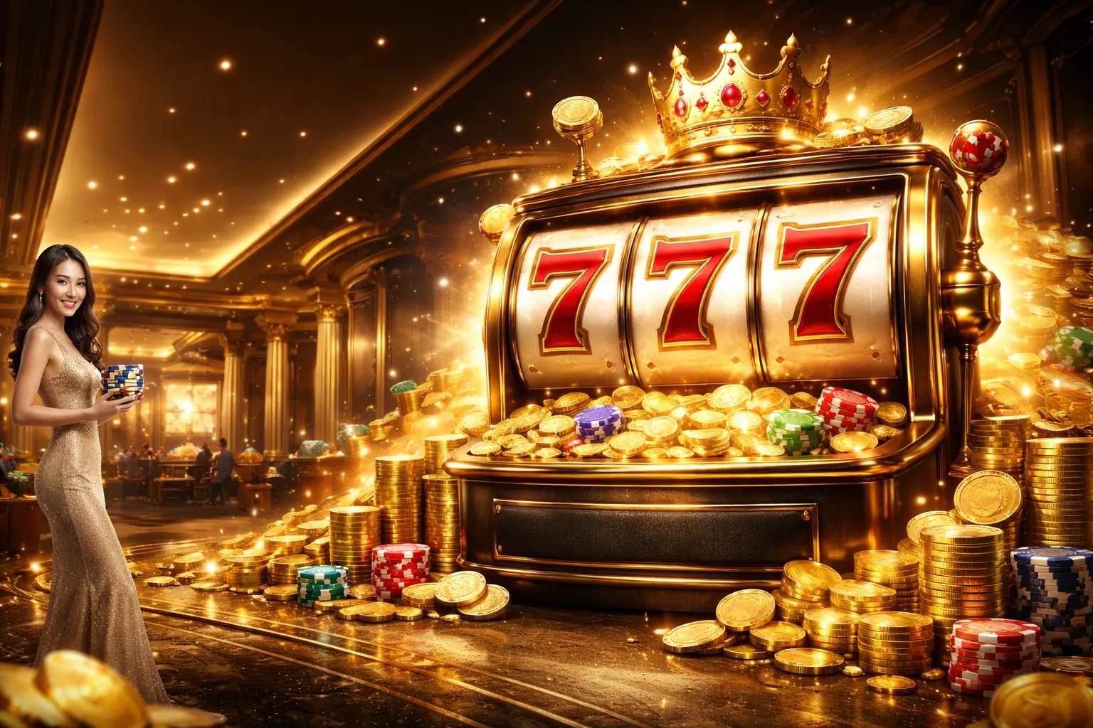 Hình ảnh chính về máy xèng 69vin đăng ký với hiệu ứng jackpot